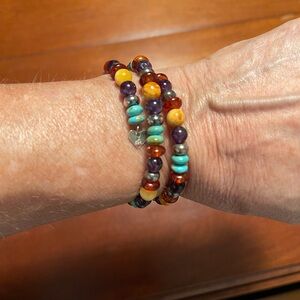 Jay King Gemstone Coiled Bracelet